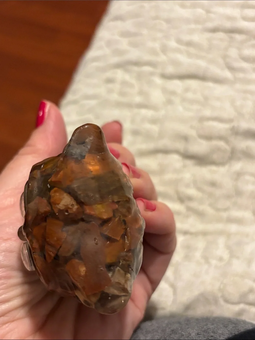 Brown Owl Figurine with Googly Eyes - Home Accent